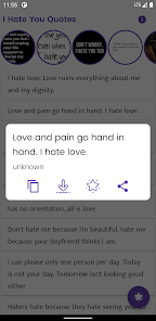 Screenshot 2 I Hate You Quotes and Sayings android