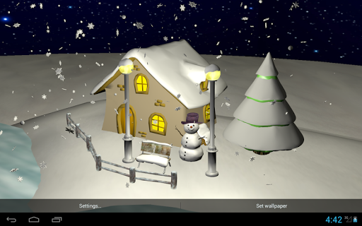 Snowfall 3D - Live Wallpaper