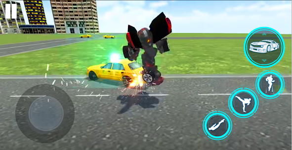 Flying Jet Robot MOD APK  Robot Car Game 3