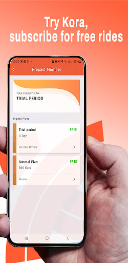 Android application Kora Driver screenshort