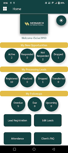 Monarch CRM Screen 2