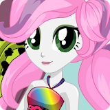 School Style MLPEG Dress Up Game with pony girls icon