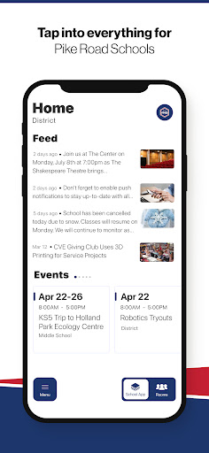 Android application Pike Road Schools screenshort