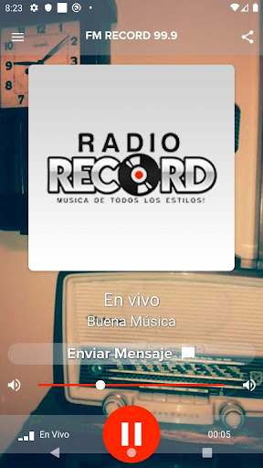Android application Fm Record 99.9 screenshort