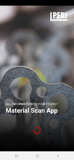 Android application PERI Material Scan screenshort