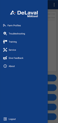 Android application DeLaval MAtool screenshort