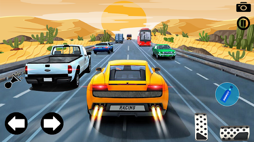 Android application Highway Racing Car Games 3D screenshort