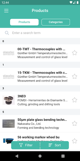 glasstec App Screen 3