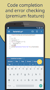 Pydroid 3 - IDE for Python 3 Capture d'écran