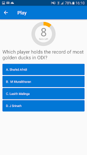 Cricket Quiz Screenshot