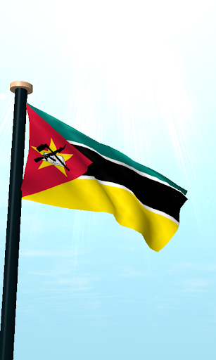 Mozambique Flag 3D Wallpaper Screen 2