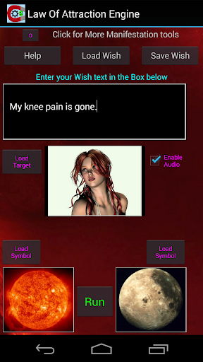 Android application Law Of Attraction Engine screenshort