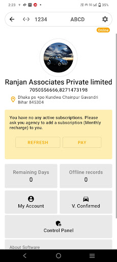 Android application Ranjan Associates Pvt ltd screenshort
