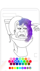 Skibidoo Toilet Coloring Pages