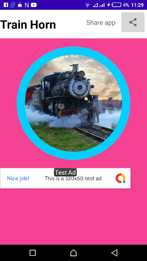 Android application Train Horn screenshort