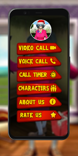 Android application Make Call from Scary teacher screenshort