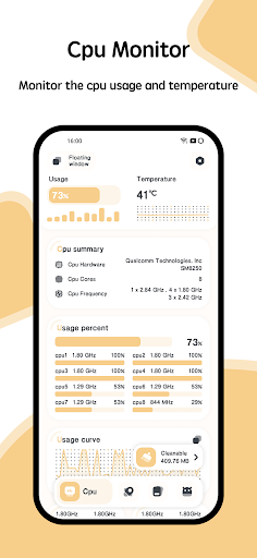 System Monitor Cpu Ram Battery - Tools - apps