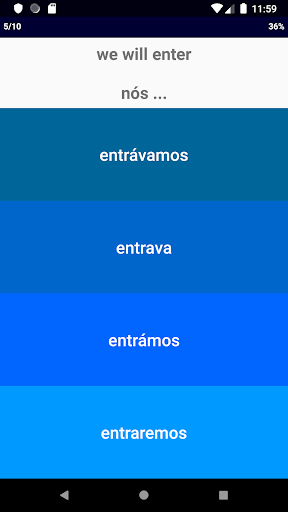 Portugis Verb Blitz Pro