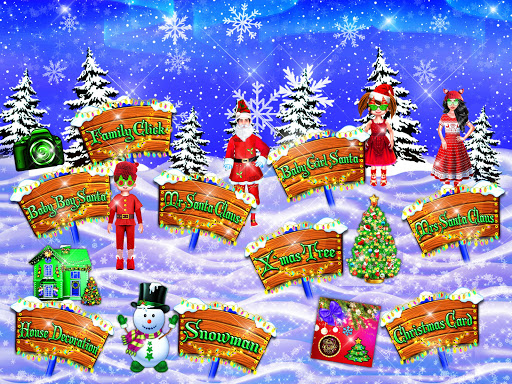 Santa  Familys Christmas Decoration  Dress up