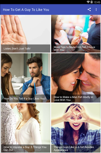 Android application HOW TO GET A GUY TO LIKE YOU screenshort