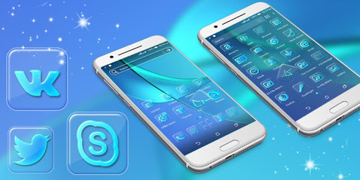 Android application Blue Launcher Theme screenshort
