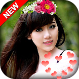 Photo Booth  Flower Crown Heart Effect - Crownify icon