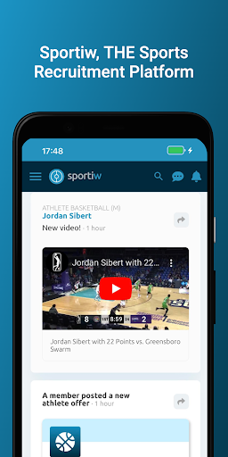 Android application Sportiw, detect & get detected screenshort