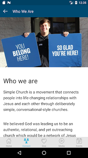 Android application simple.church screenshort