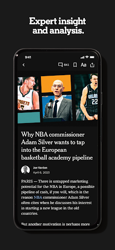 Screenshot of The Athletic: Sports News
