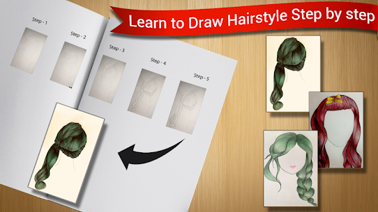 Hairstyles Sketch Learn to Draw Hairstyles v1.7 MOD APK (Unlimited Money) Free For Android 5