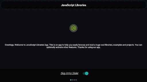 Screenshot of JavaScript Libraries