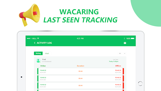 Screenshot 12 WAcaring - Last Seen Tracking android