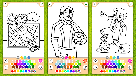 Football coloring book game screenshots 7