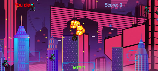 Android application Space Jet Mission screenshort