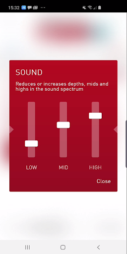 Android application audifon screenshort
