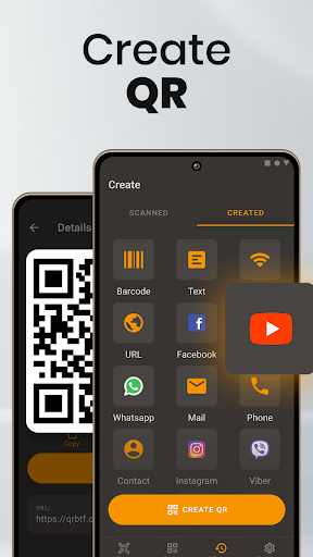 Create QR: Scan Barcodes & URL Screen 3