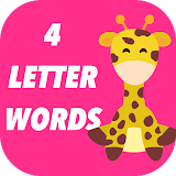 Four Letter Words with Sounds For Kids icon