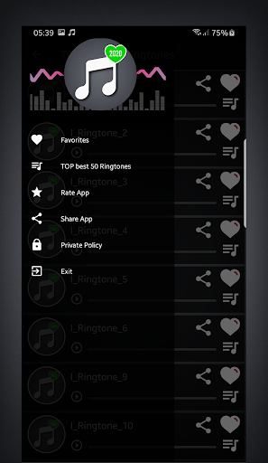 Android application Ringtones iphone for Android screenshort