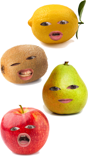 Android application Annoying Fruit Camera screenshort