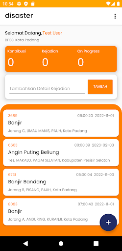E-disaster - Pelaporan Bencana Screen 2