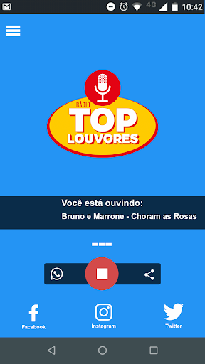 Android application Top Louvores screenshort