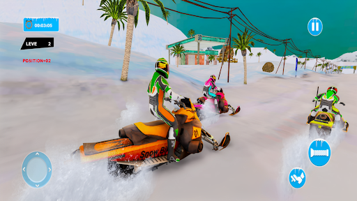 Snow Bike Racing Snocross Game Screen 3