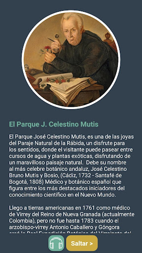 Android application Parque botánico Celestino Muti screenshort