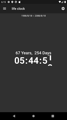 life clock, countdown death Screen 2