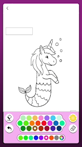 Mermaid & Unicorn Coloring ART