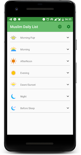 Android application Muslim Prayer List (ദുആ ഡയറി) screenshort
