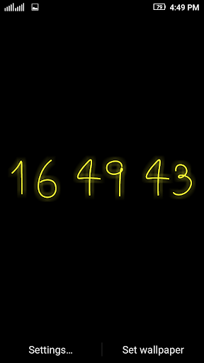 LED Animated Digital Clock LWP Screen 3
