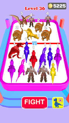 Merge Master 3d-Dinosaur Clash - Screenshot 1