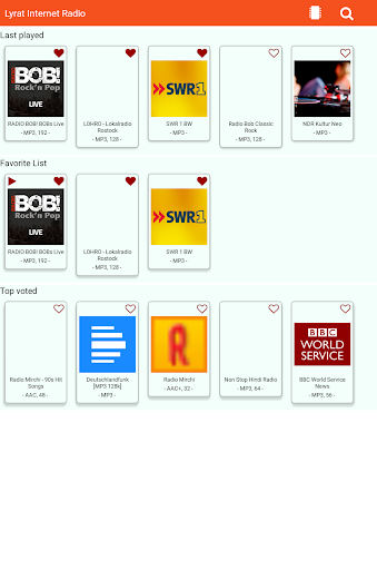 Android application Lyrat Radio screenshort