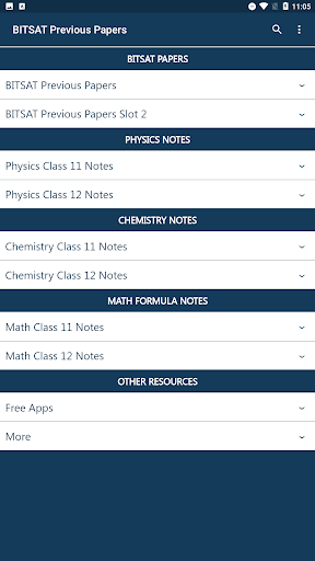 Screenshot of BITSAT Exam Previous Papers